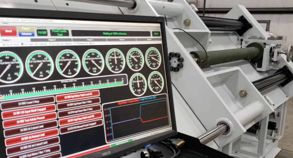 MAE Actuator Test - Mustang Advanced Engineering Dynamometers