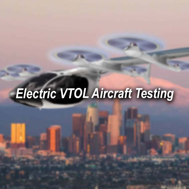 VTOL eVTOL Aircraft Air Taxi Testing - Mustang Advanced Engineering