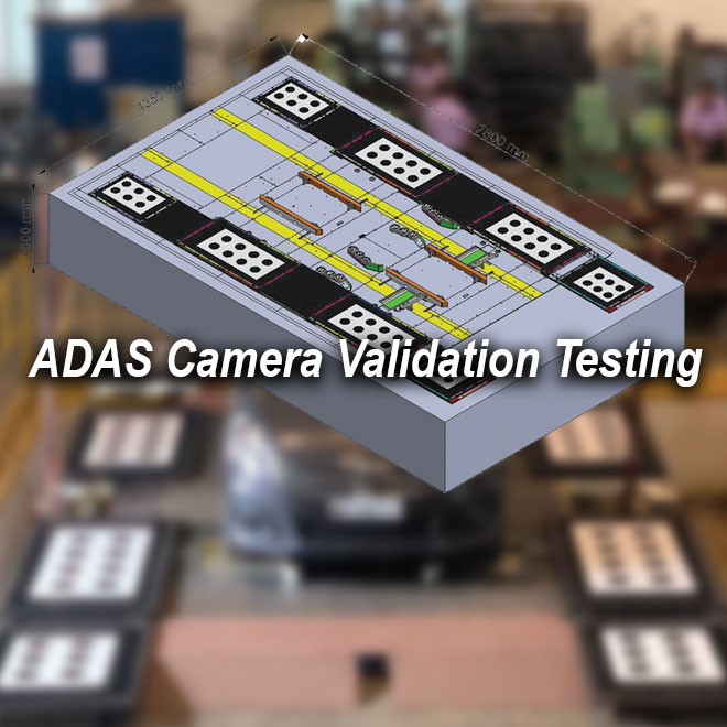 MAE - ADAS EOL camera validation testing system - Mustang Advanced Engineering Dynamometers