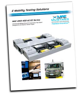 MAE Literature - E-Mobility, Universal chassis dyno, 400 brochure - Mustang Advanced Engineering Dynamometers
