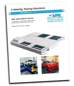 MAE Literature - E-Mobility, MAE-AWD-150-EV brochure - Mustang Advanced Engineering Dynamometers
