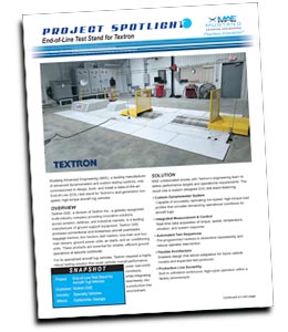 Mustang's End of line test stand, Textron-Project Spotlight