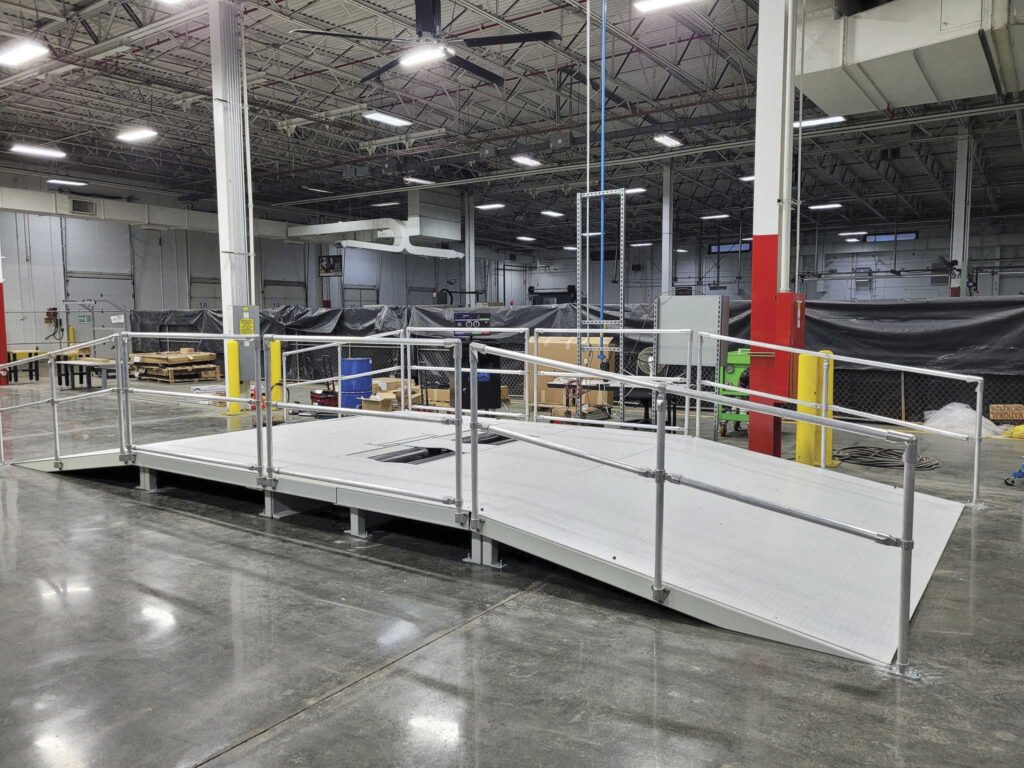 Custom end-of-line test stand by MAE for zero-turn mowers case study